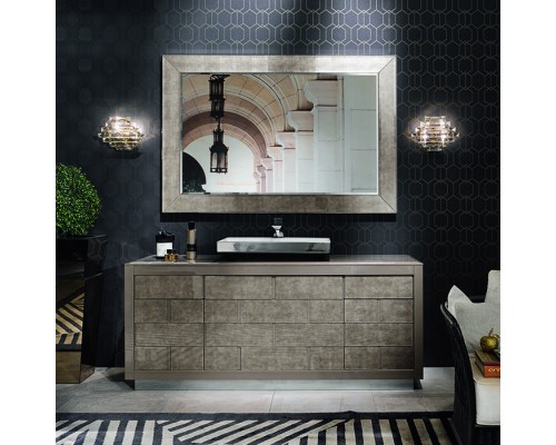 VITAGE milldue edition RITZ Комплект мебели с тумбой под раковину, раковиной LONDRA, зеркалом GINEVRA, 181 см, подвесной, цвет: белый/Alligator gold. 9295.PLATINO (С МЕБЕЛЬЮ), 3142.74.111.98, 4141.181.B58, 3448.74.98 VITAGE milldue edition RITZ Комплект мебели с тумбой под раковину, раковиной LONDRA, зеркалом GINEVRA, 181 см, подвесной, цвет: белый/Alligator gold. 9295.PLATINO (С МЕБЕЛЬЮ), 3142.74.111.98, 4141.181.B58, 3448.74.98