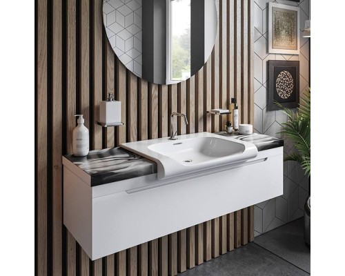 Kerasan Inka Project Раковина 60x40 см, 1 отв., накладная на столешницу, цвет: белый глянцевый. 341101*1, 341733 Kerasan Inka Project Раковина 60x40 см, 1 отв., накладная на столешницу, цвет: белый глянцевый. 341101*1, 341733