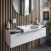 Kerasan Inka Project Раковина 60x40 см, 1 отв., накладная на столешницу, цвет: белый глянцевый. 341101*1, 341733