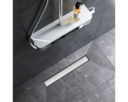 W01SC-U11-050-04SB Трап для душа линейный, универсальный затвор Tile, 50 см W01SC-U11-050-04SB Трап для душа линейный, универсальный затвор Tile, 50 см