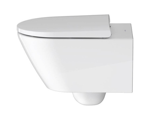 Duravit D-Neo Унитаз подвесной 37х54 см, безободковый, WonderGliss, цвет: белый. 25770900001