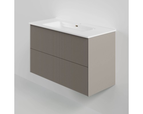 Тумба под раковину La Fenice TERRA Twin Cappuccino бежевая матовая 100 см Тумба под раковину La Fenice TERRA Twin Cappuccino бежевая матовая 100 см