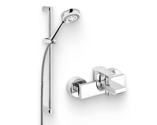 Душевой комплект Смеситель Kludi Zenta SL 486700565 хром + Гарнитур Logo 3S 6836305-00