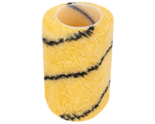 Ролик полиакриловый, бежевый с черной полоской, диам. 40/61 мм; ворс 10,4 мм, 100 мм