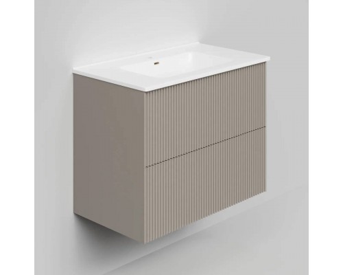 Тумба с раковиной La Fenice Terra Twin 80 подвесная, cappuccino, раковина Slim Line 80 см Тумба с раковиной La Fenice Terra Twin 80 подвесная, cappuccino, раковина Slim Line 80 см