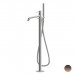 Newform X-STEEL 316 Смеситель для ванны напольный, излив 243 мм, в компл: руч. душ, шланг, без встр. части, цвет: PVD Brushed copper bronz. 69684EX.59.067