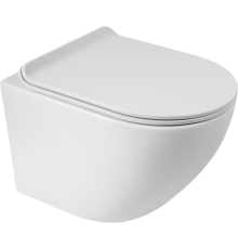 Унитаз подвесной BelBagno Sfera-r BB046CHR безободковый, крышка BB901SC с микролифтом