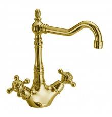 Fima Carlo Frattini Kitchen Смеситель для кухни, на 1 отв., Elizabeth, цвет: золото. F5087OR