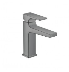 Hansgrohe Metropol Смеситель для раковины 110, на 1 отв, с донным клапаном, излив 135мм, цвет: шлифованный черный хром. 32507340