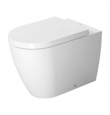Duravit ME by Starck Унитаз напольный 37x60см., пристенный, включая крепление, сток горизонтальный, 4,5 л., с WonderGliss, цвет: белый. 21690900001