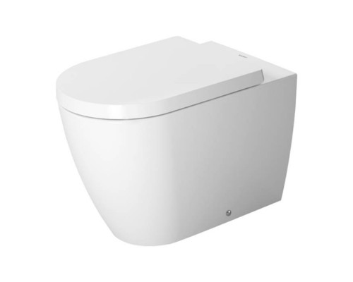 Duravit ME by Starck Унитаз напольный 37x60см., пристенный, включая крепление, сток горизонтальный, 4,5 л., с WonderGliss, цвет: белый. 21690900001