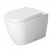 Duravit ME by Starck Унитаз напольный 37x60см., пристенный, включая крепление, сток горизонтальный, 4,5 л., с WonderGliss, цвет: белый. 21690900001