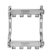 Комплект коллекторов Hoobs, нерж. сталь, без регулировки, 1 х3/4 -4 вых.. HB-INCGK-814504