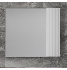 Зеркало-шкаф Style Line Стокгольм, 80, белый рифленый софт