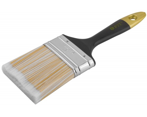 Кисть флейцевая "Лайн", искусственная щетина, пластиковая ручка  3" (75 мм)