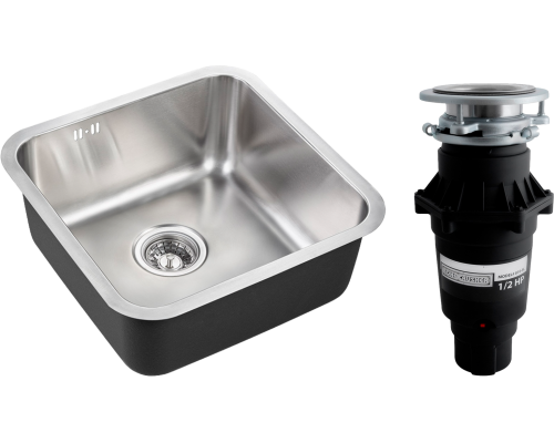 Комплект Мойка кухонная Emar PVD A EMB-127A PVD Nano Satine + Измельчитель Bone Crusher BC 810-SL Slim Line