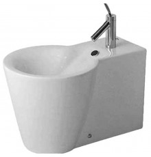 Duravit Starck 1 Биде напольное приставное, 64х41см, с 1 отв под смеситель, цвет: белый. 0274100000