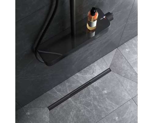W01SC-S11-060-05BM Трап для душа линейный, универсальный затвор Slim line, 60 см W01SC-S11-060-05BM Трап для душа линейный, универсальный затвор Slim line, 60 см