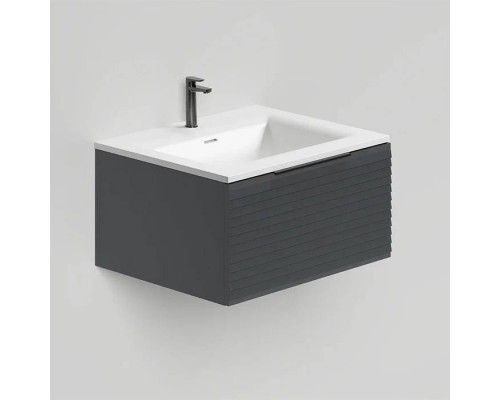 Salini Touch Тумба подвесная 60х50х32см., с раковиной, 1 ящик, гор. фрез., цвет: Anthracite. T600H1AON205