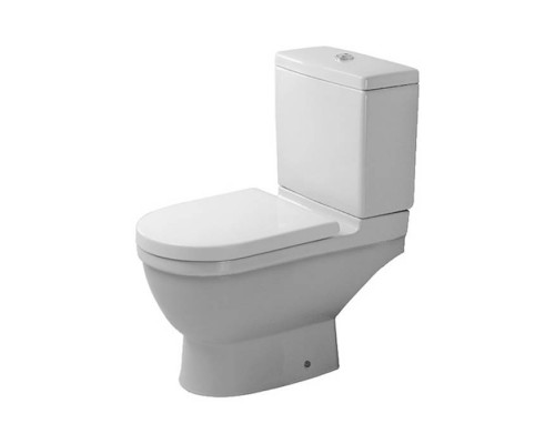 Duravit Starck 3 унитаз моноблок приставной 65.5х36см,  слив в стену , с креплениями, цвет: белый. 0126090000,  0920100005