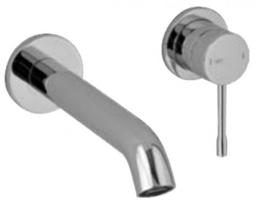 Alpi BU95876CR/17 Blue Смеситель для раковины 176 мм, на 2 отв., настен. BU95876CR/17