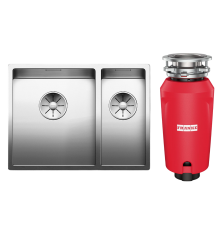 Комплект Мойка Blanco Claron 340/180-U L + Измельчитель Franke