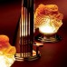 THG Dragon Sun Смеситель для раковины на 3 отверстия, с донным клапаном, ручки с подсветкой, цвет: полированное золото. U5D-F01-151LED