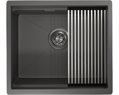 Мойка кухонная Granula Kitchen Space 5045U, графит матовый
