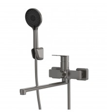 Смеситель с длинным изливом для ванны Tokito Kobe TOK-KOB-1015 вороненая сталь