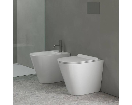 Catalano Zero Биде напольное 55х35см, с 1 отв. под смеситель, цвет белый глянцевый. 0119551001,  9056080000