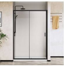 Душевая дверь в нишу Vincea City VDS-5CT120CLB 120 см, стекло прозрачное, черный
