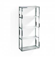 Decor Walther ET 6 Шкафчик открытый 35x15x80см, стекло сатинированное, подвесной, цвет: хром. 0702700