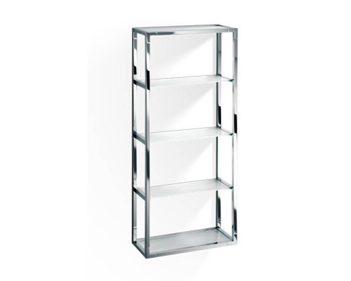 Decor Walther ET 6 Шкафчик открытый 35x15x80см, стекло сатинированное, подвесной, цвет: хром. 0702700