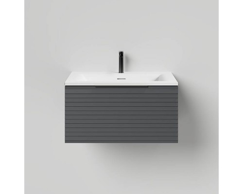 Salini Touch Тумба подвесная 60х50х32см., с раковиной, 1 ящик, гор. фрез., цвет: Anthracite. T600H1AON205