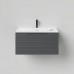 Salini Touch Тумба подвесная 60х50х32см., с раковиной, 1 ящик, гор. фрез., цвет: Anthracite. T600H1AON205