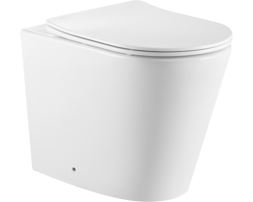 Унитаз приставной SantiLine SL-5020T безободковый, с микролифтом