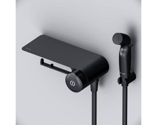 F0H85A822 Смеситель TouchReel, монтируемый в стену с гигиеническим душем и полкой F0H85A822 Смеситель TouchReel, монтируемый в стену с гигиеническим душем и полкой