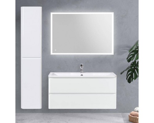 Мебель для ванной комнаты BelBagno Albano 120 подвесная, bianco lucido, белая глянцевая раковина Мебель для ванной комнаты BelBagno Albano 120 подвесная, bianco lucido, белая глянцевая раковина