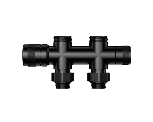 Узел нижнего подключения терм. Primoclima ArmatureLunarпрямой 1/2х3/4 Е, оружейный метал PCART90AB