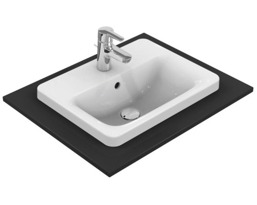 IS E504301 Connect Раковина накладная 500х390 мм, с отв. под смеситель, с отв. перелива E504301