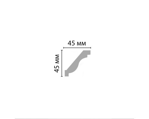Плинтус потолочный гладкий DECOMASTER 96612 (45*45*2400мм) Плинтус потолочный гладкий DECOMASTER 96612 (45*45*2400мм)