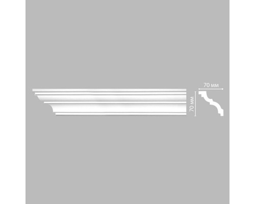 Плинтус потолочный гладкий DECOMASTER 96614 (70*70*2400мм)