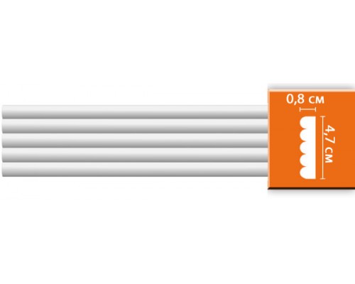 Молдинг гладкий DECOMASTER 97607 (47*9*2400мм)