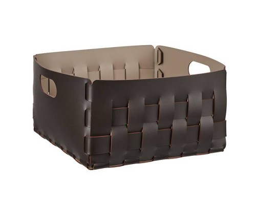 ADJ Корзинка Bottega, 35x35xH20 см., цвет: шоколад/капучино. 1045.06/04 ADJ Корзинка Bottega, 35x35xH20 см., цвет: шоколад/капучино. 1045.06/04
