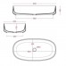 Artceram Cognac Раковина накладная 68x35 см, saniglaze, цвет: белый глянцевый. COL005 01 34