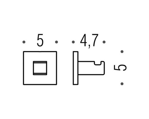 Colombo Basic Q Крючок LC97, цвет: хром. BLC97.CR Colombo Basic Q Крючок LC97, цвет: хром. BLC97.CR