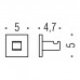 Colombo Basic Q Крючок LC97, цвет: хром. BLC97.CR