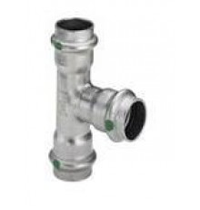 Тройник, Viega, Sanpress Inox, с SC-Contur, нержавеющая сталь, 28 х 22 х 22 мм, модель 2318