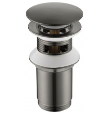 Timo 8011/18 Донный клапан для раковин с переливом, PushOpen, Золото черное 8011/18