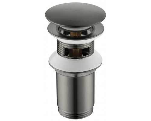 Timo 8011/18 Донный клапан для раковин с переливом, PushOpen, Золото черное 8011/18